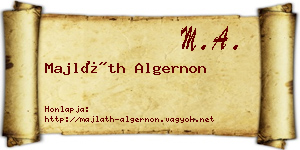 Majláth Algernon névjegykártya